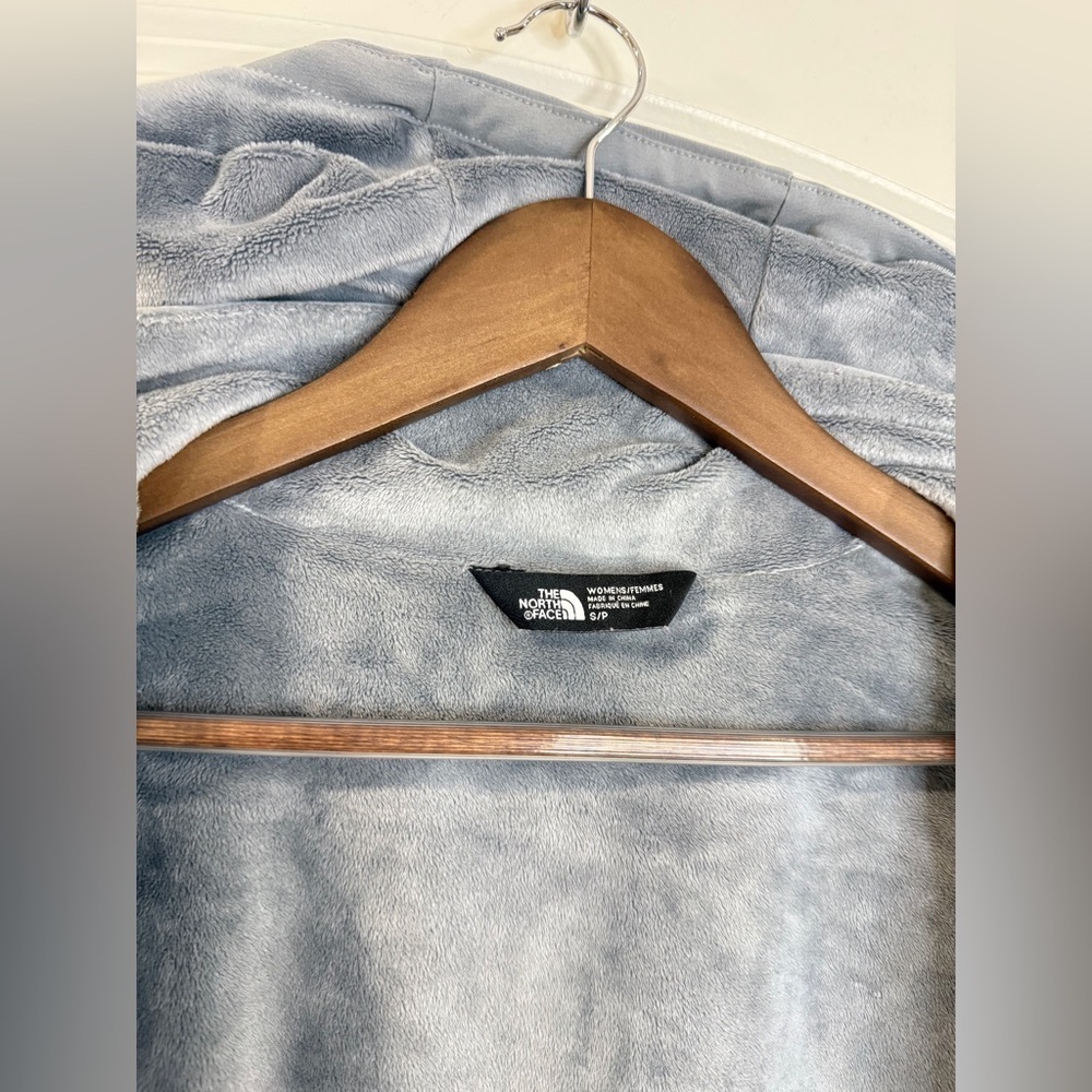 The North Face WindWall Jacket Womens Small Gray Fleece Lined Hooded Coat - Picture 6 of 13